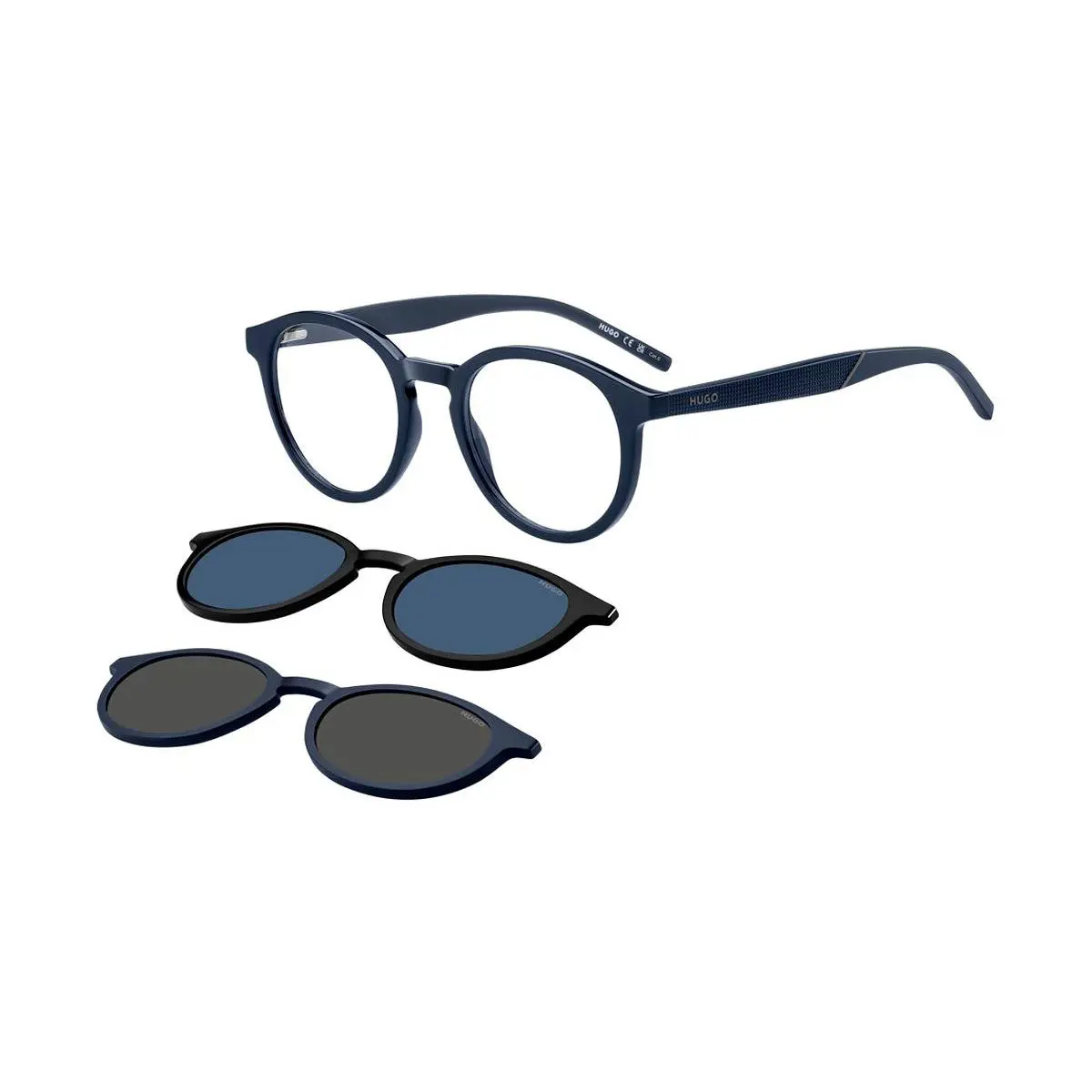 Hugo Boss HG 1330/CS2 Sunglasses Male Blue Black 50mm - Frame: Blue Black, Lens: Transparent