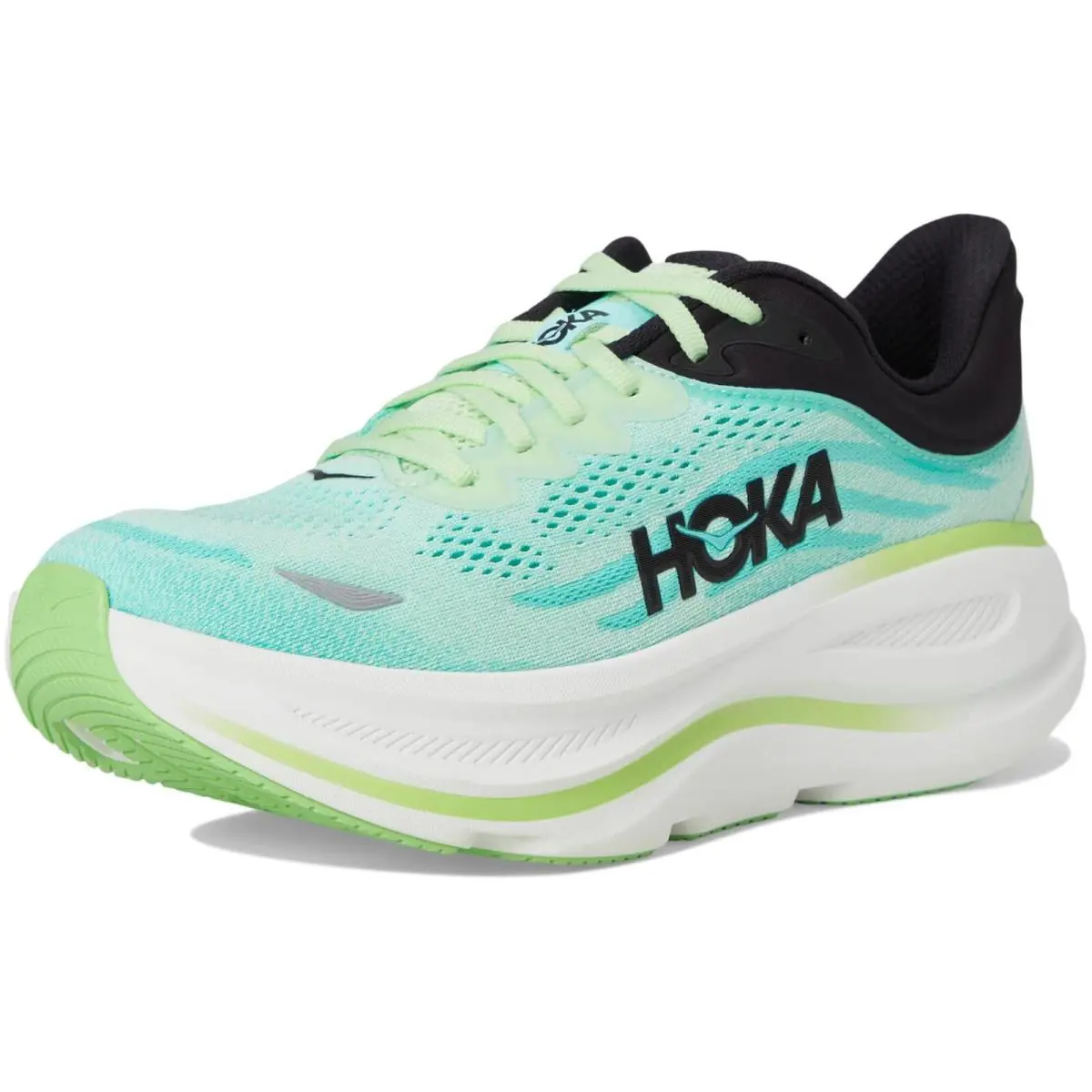 Men`s Hoka Bondi 9 Luna Moth Blue Spark Various Sizes