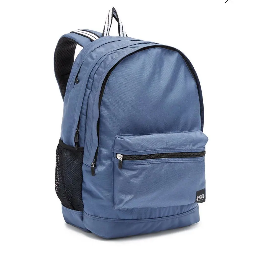 Victoria Secret`s Pink Campus Backpack Old School Blue