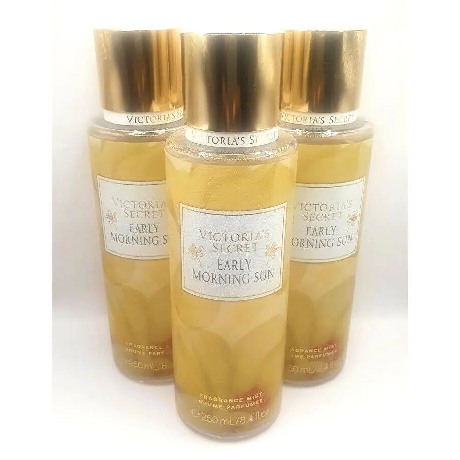 Victoria`s Secret Early Morning Sun Body Mist 8.4 FL OZ Limited Edt Set OF 3