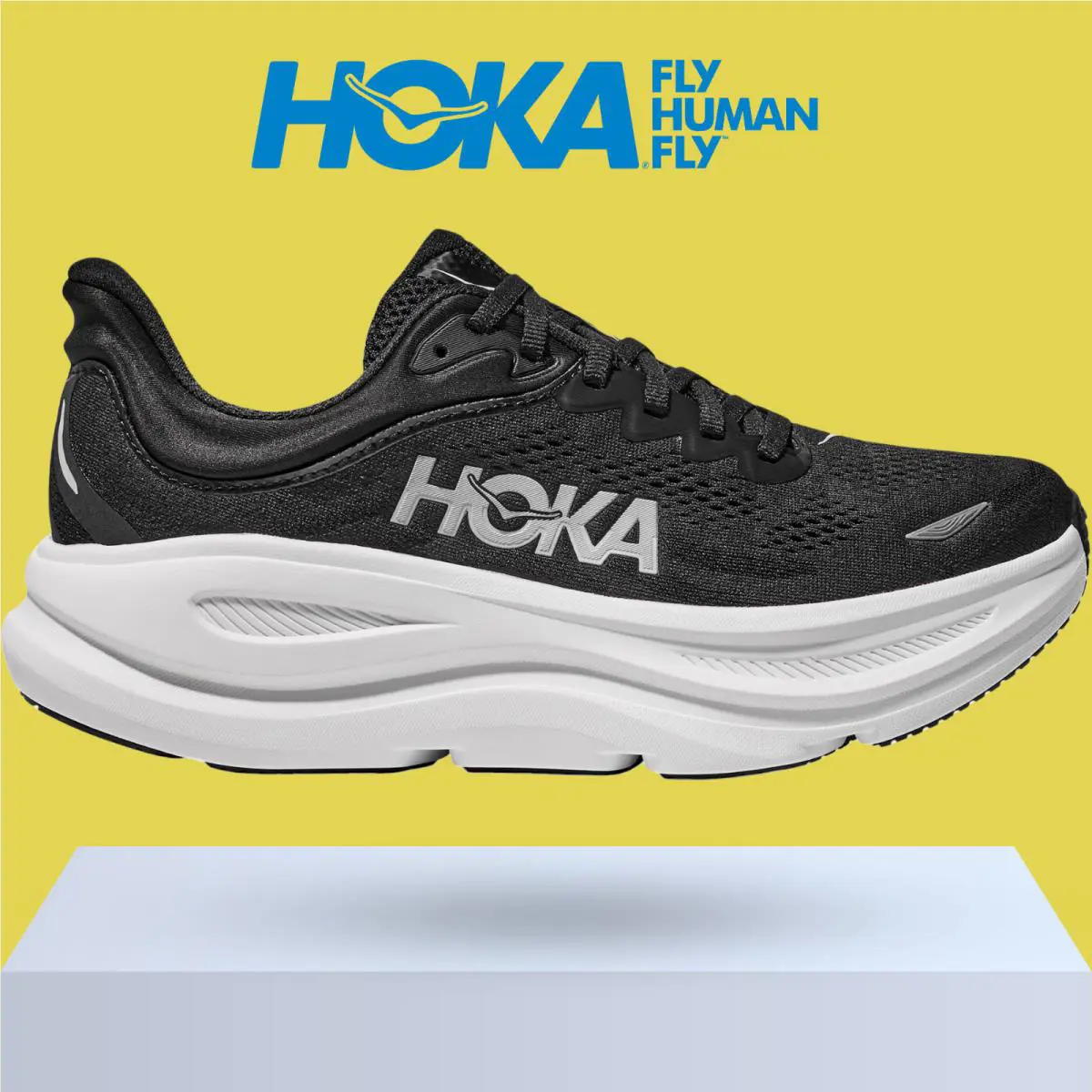 Hoka shoes - Hoka One One Bondi 9 - Black/Rose Gold 14