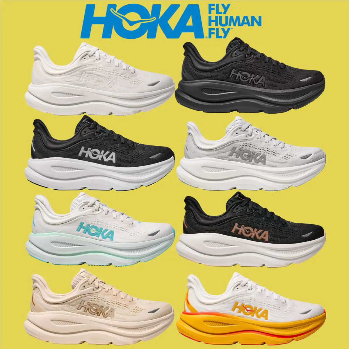 Hoka shoes - Hoka One One Bondi 9 - Black/Rose Gold 54