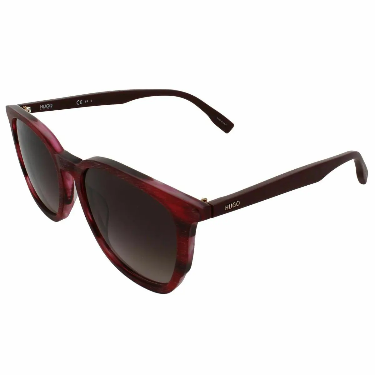 Hugo Boss Sunglasses - HG 0300 /S 02OD/3X - Matte Burgundy Red 53-18-145