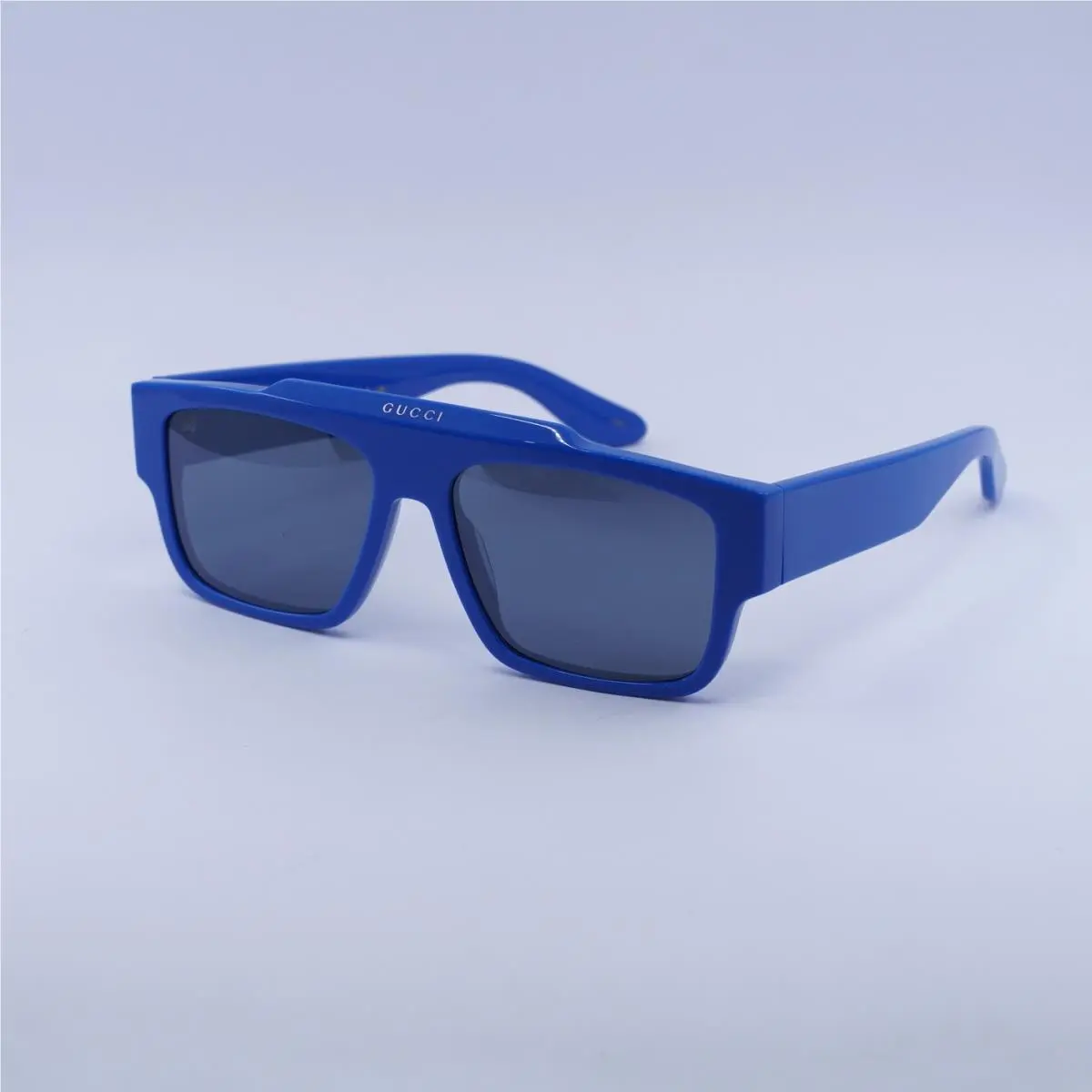 Gucci GG1460S 004 Solid Azure/blue Flash Mirror Silver 56-16-145 Sunglasses