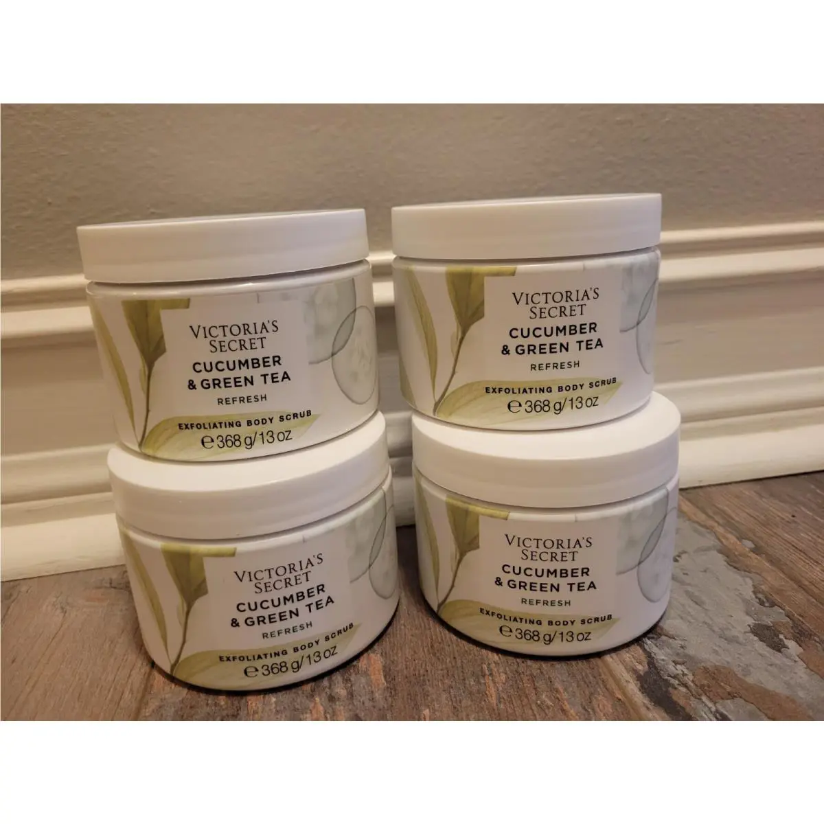 4 Victorias Secret Exfoliating Sugar Body Scrub 13 oz 368g