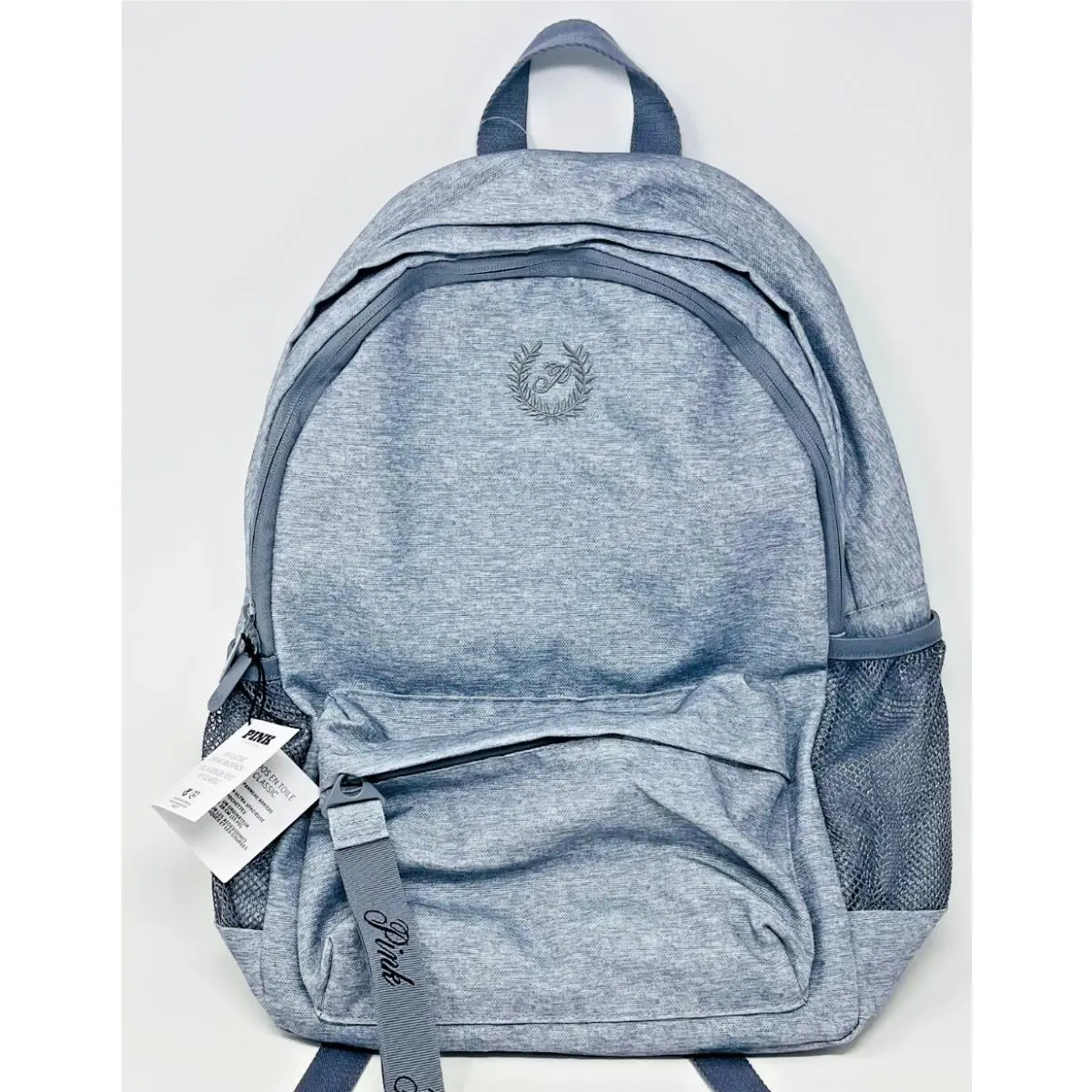 Victoria’s Secret Pink Canvas Grey Gray Student College School Backpack
