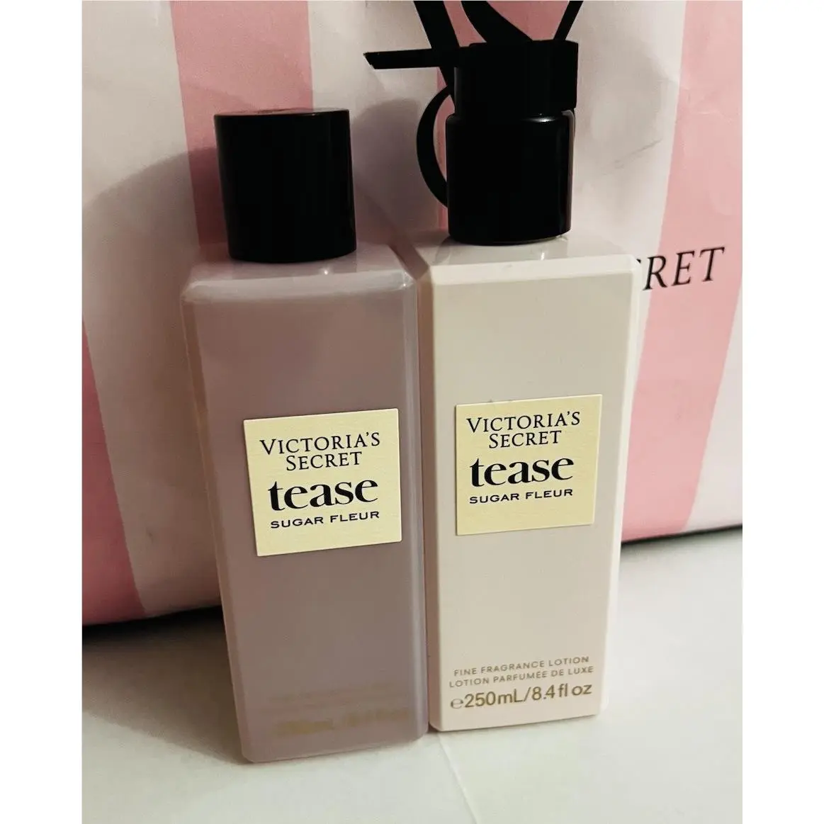 2 Tease Sugar Fleur Victoria`s Secret Perfume 8.4 Oz Fragrance Lotion and Mist