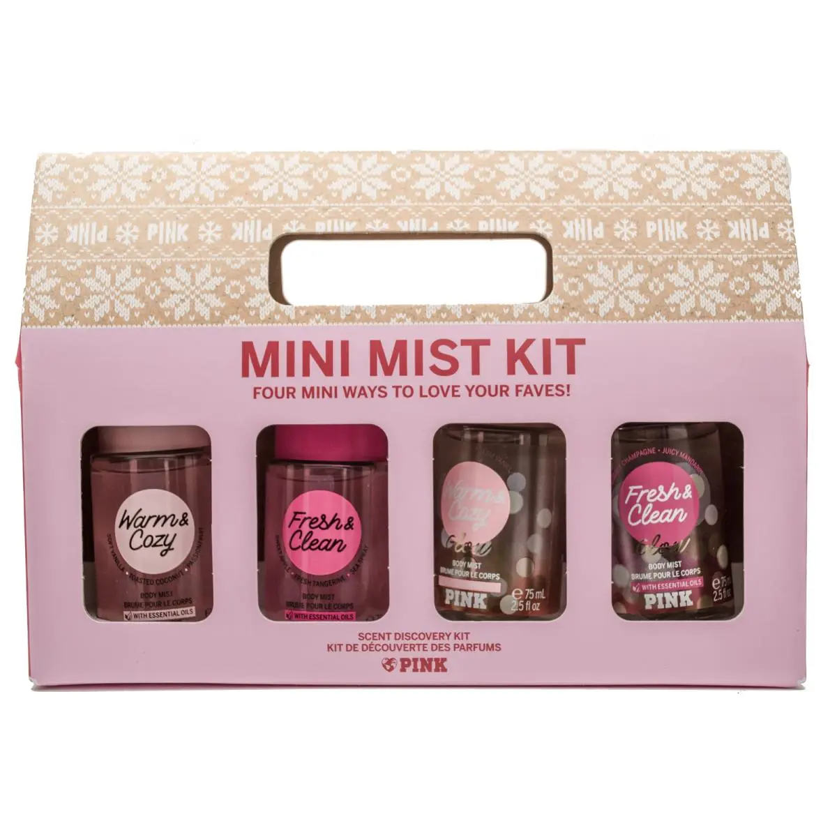 Victoria`s Secret Pink Mini Mist Scent Discovery Kit: Warm Cozy Fresh by Victoria's Secret