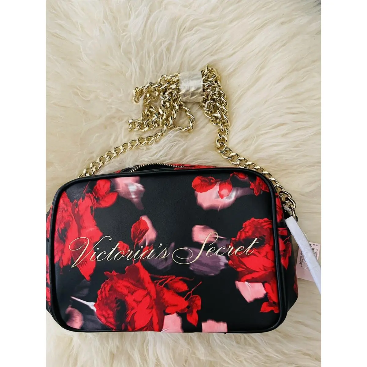 Victoria Secret Limited Edition Red Roses Print Women Sling Bag