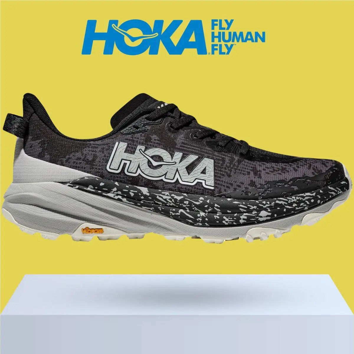 Hoka shoes - Hoka One One Speedgoat 6 - Black/Stardust 4