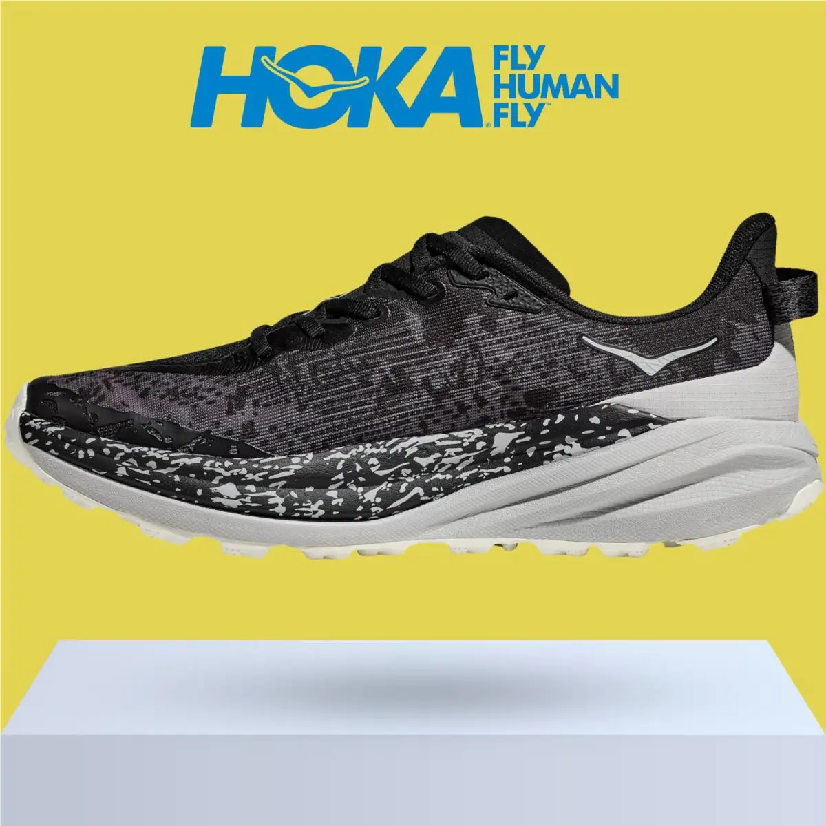 Hoka shoes - Hoka One One Speedgoat 6 - Black/Stardust 5