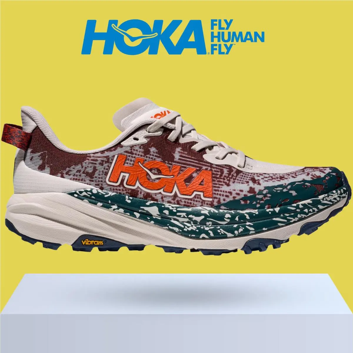 Hoka shoes - Hoka One One Speedgoat 6 - Antique Olive/Squash 19