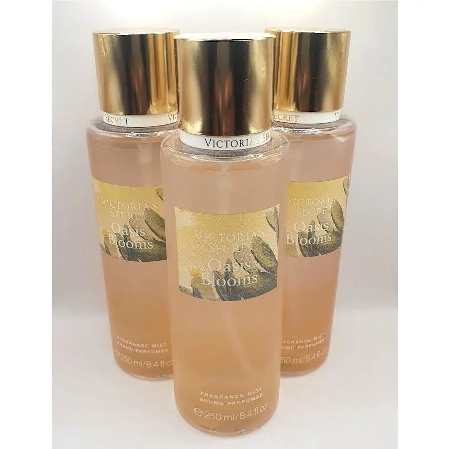 Victoria`s Secret Oasis Blooms Body Mist 8.4 FL OZ Limited Edition Set OF 3