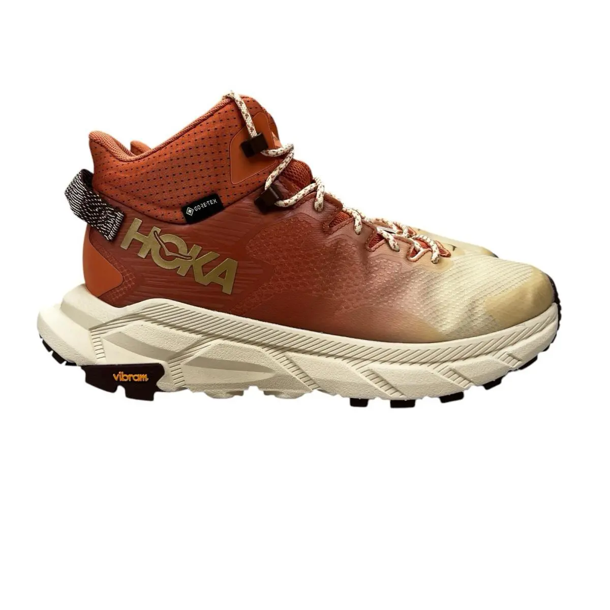 Hoka Trail Code Gtx Sunbaked Red Trail Hiking Boots Women`s Sz 6.5 - 10.5 B - Red