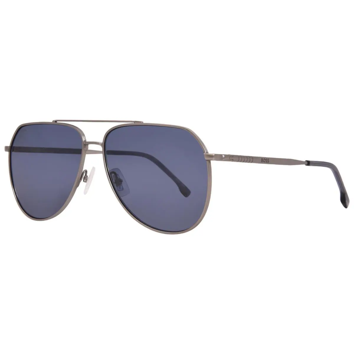 Hugo Boss 1447/S R81/A9 Sunglasses Men`s Matte Ruthenium/blue Antireflex 61mm