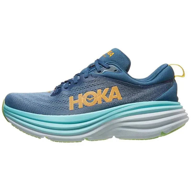 Mens Hoka One Bondi 8 Real Teal Shadow Running Comfort Shoes