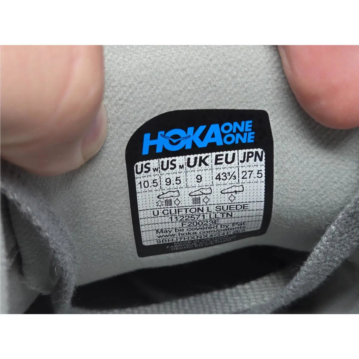 Hoka shoes - Hoka One One Clifton L - 1122571-LLTN - Gray 5