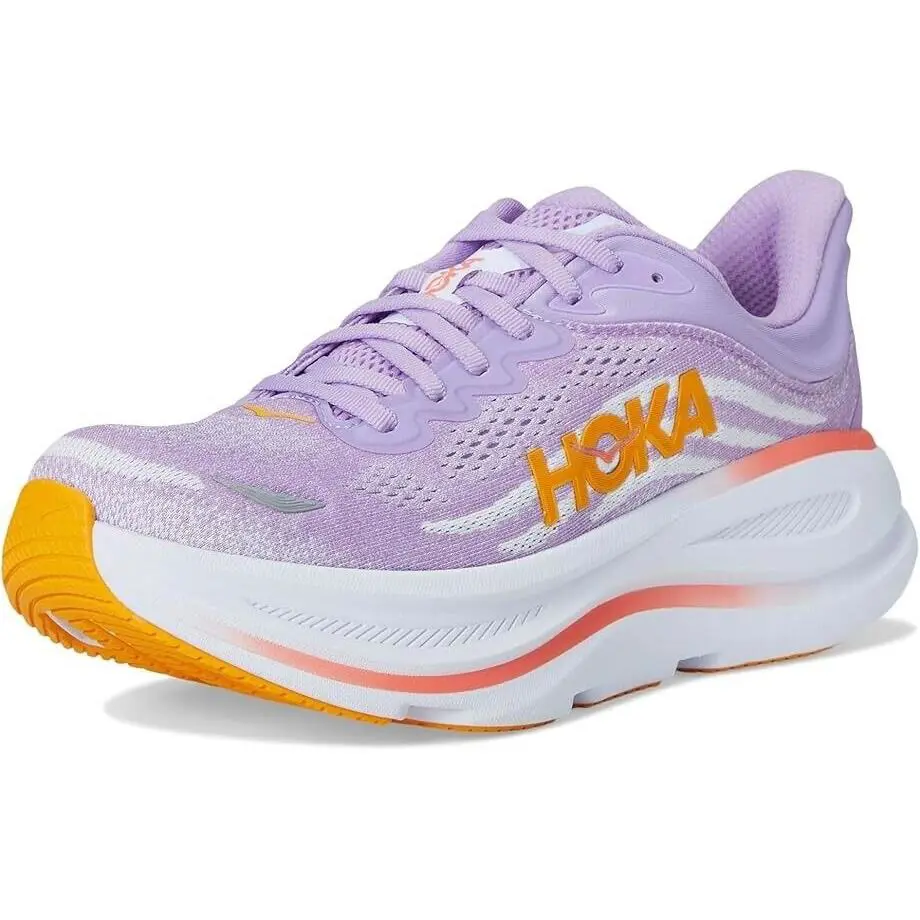 Women`s Hoka Bondi 9 Various Colors and Sizes - Aster Flower/Starlight Glow