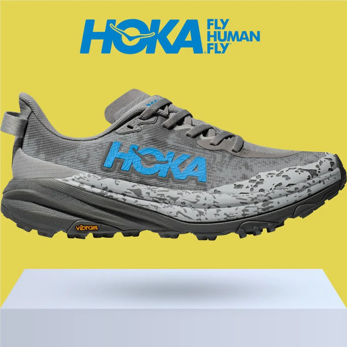 Hoka shoes - Hoka One One Speedgoat 6 - Satellite Grey/Stardust 9
