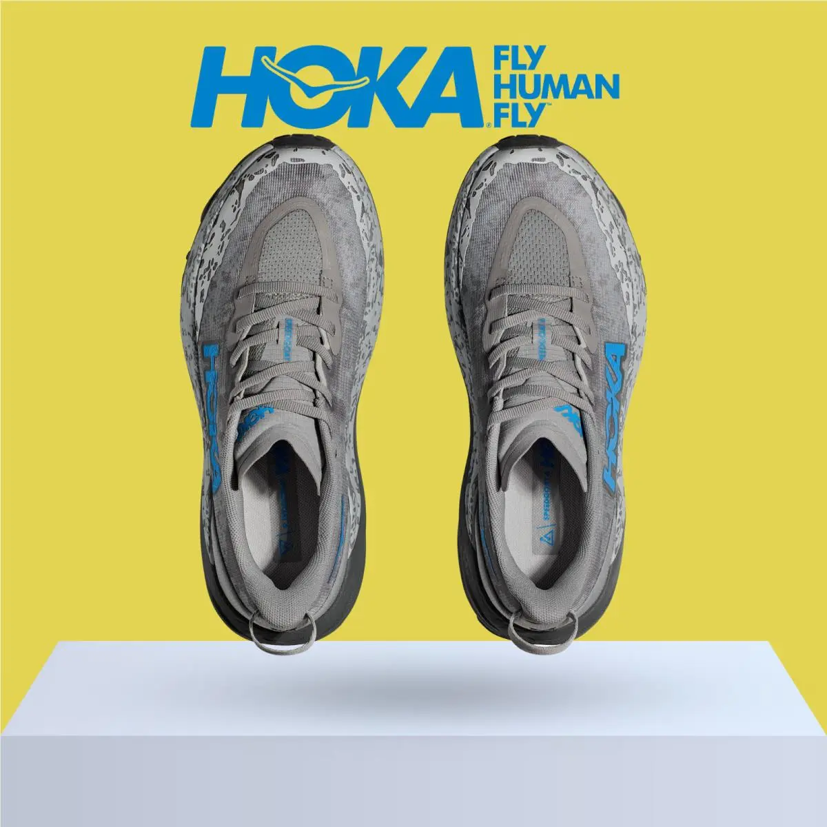 Hoka shoes - Hoka One One Speedgoat 6 - Satellite Grey/Stardust 12