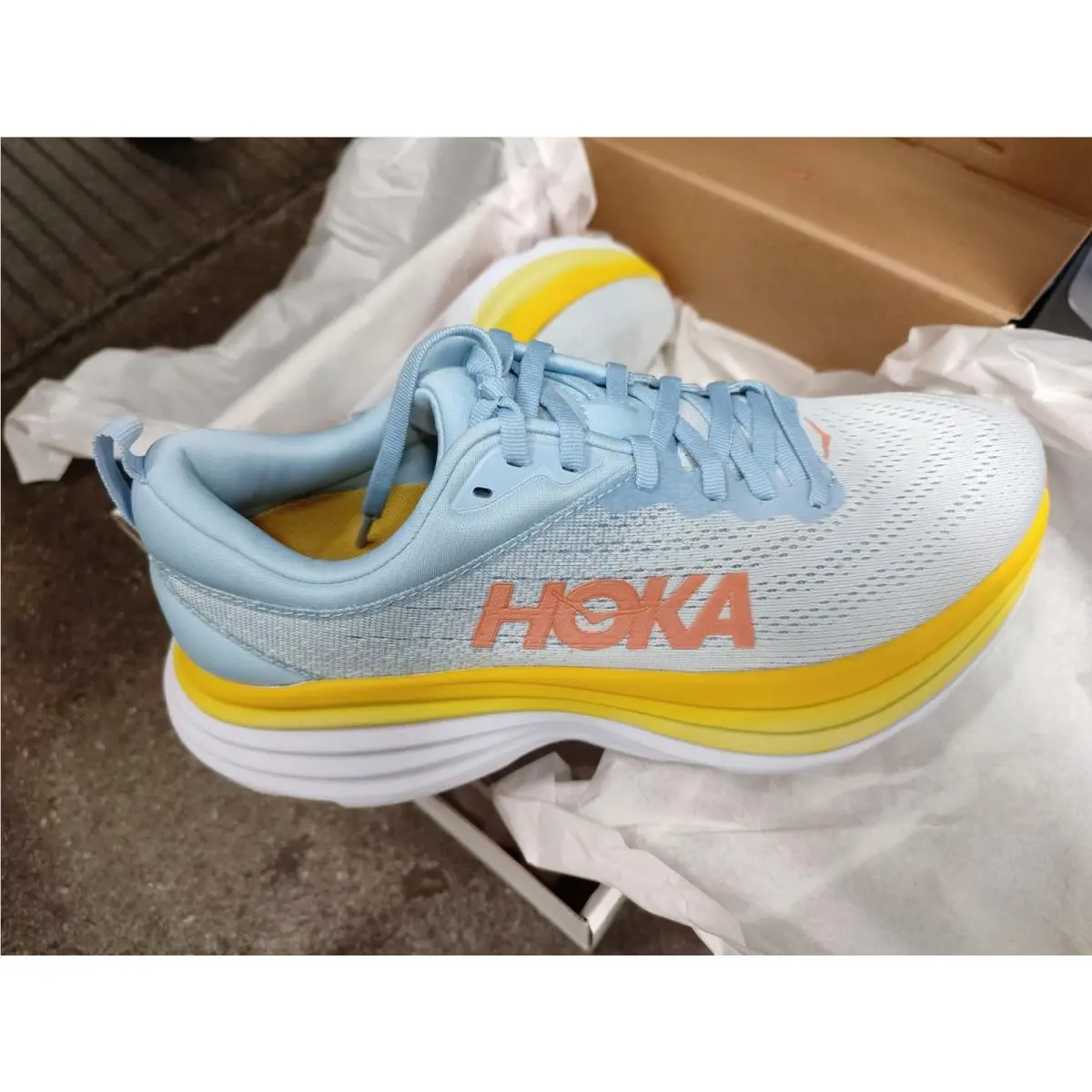 Hoka shoes - Hoka Bondi 8 - Bondi - 1127952 - Blue (UPC: 195719638832) 0