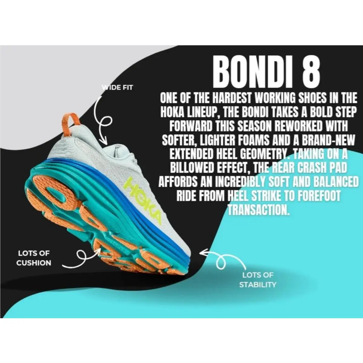 Hoka shoes - HOKA one Bondi 8 - one Bondi - 1127954 - Airy Blue/Sunlit Ocean 6