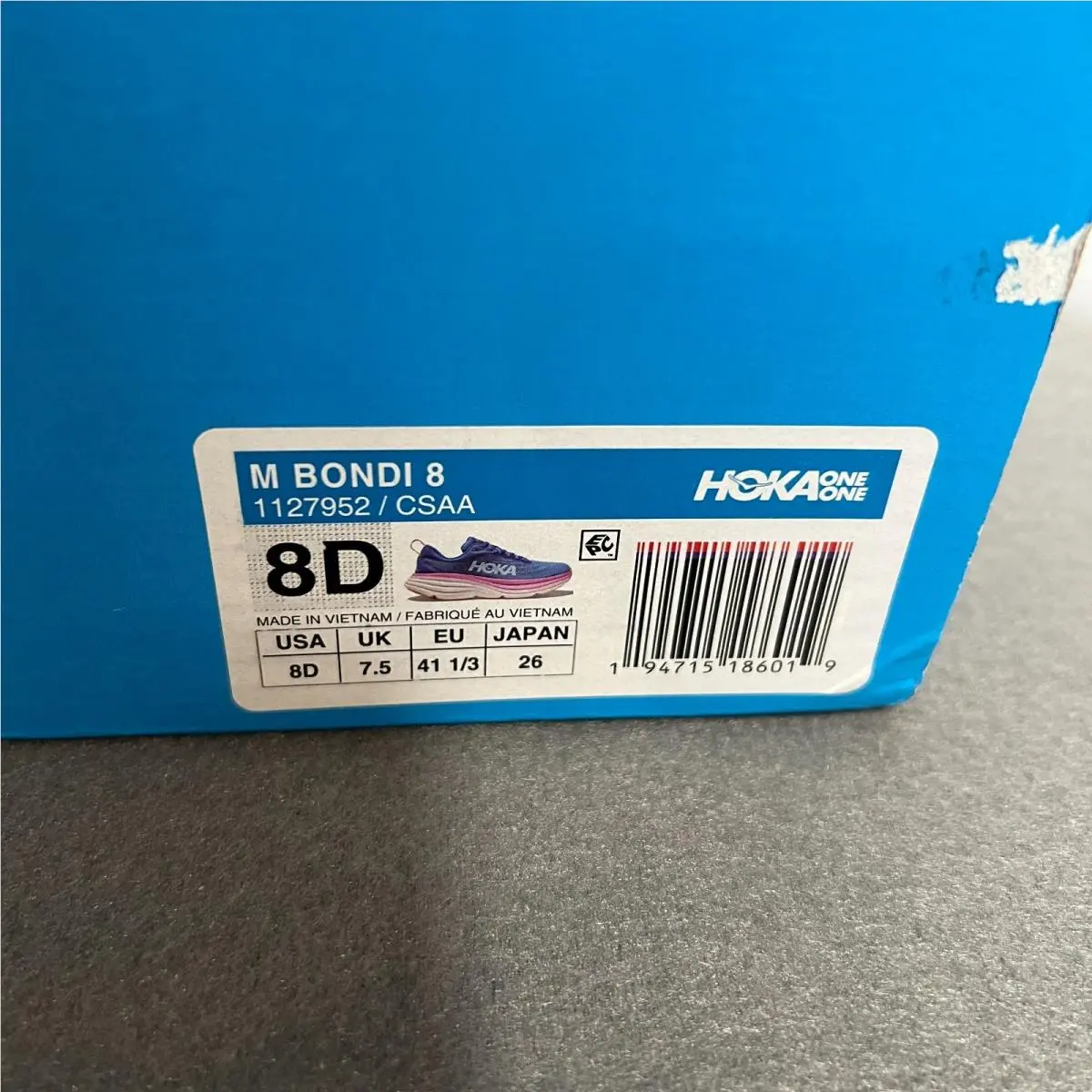 Hoka shoes - Hoka One One Bondi 8 - 1127952 - Blue (UPC: 194715186019) 7
