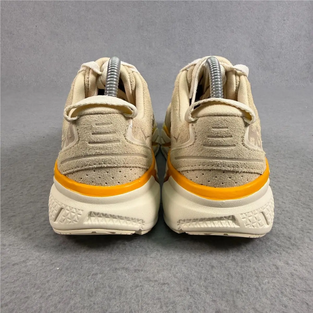 Hoka shoes - Hoka One One U Clifton L Suede - 1122571 SBRY - Short Bread/Radiant Yellow 3