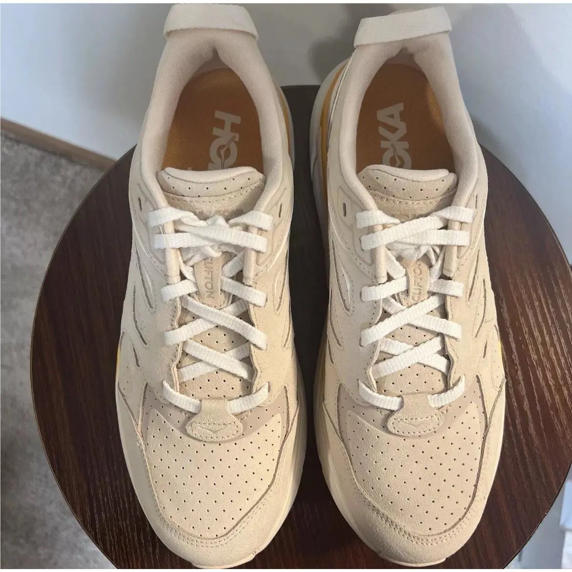 Hoka shoes - Hoka One One Clifton L - 1122571-SBRY - Beige 13