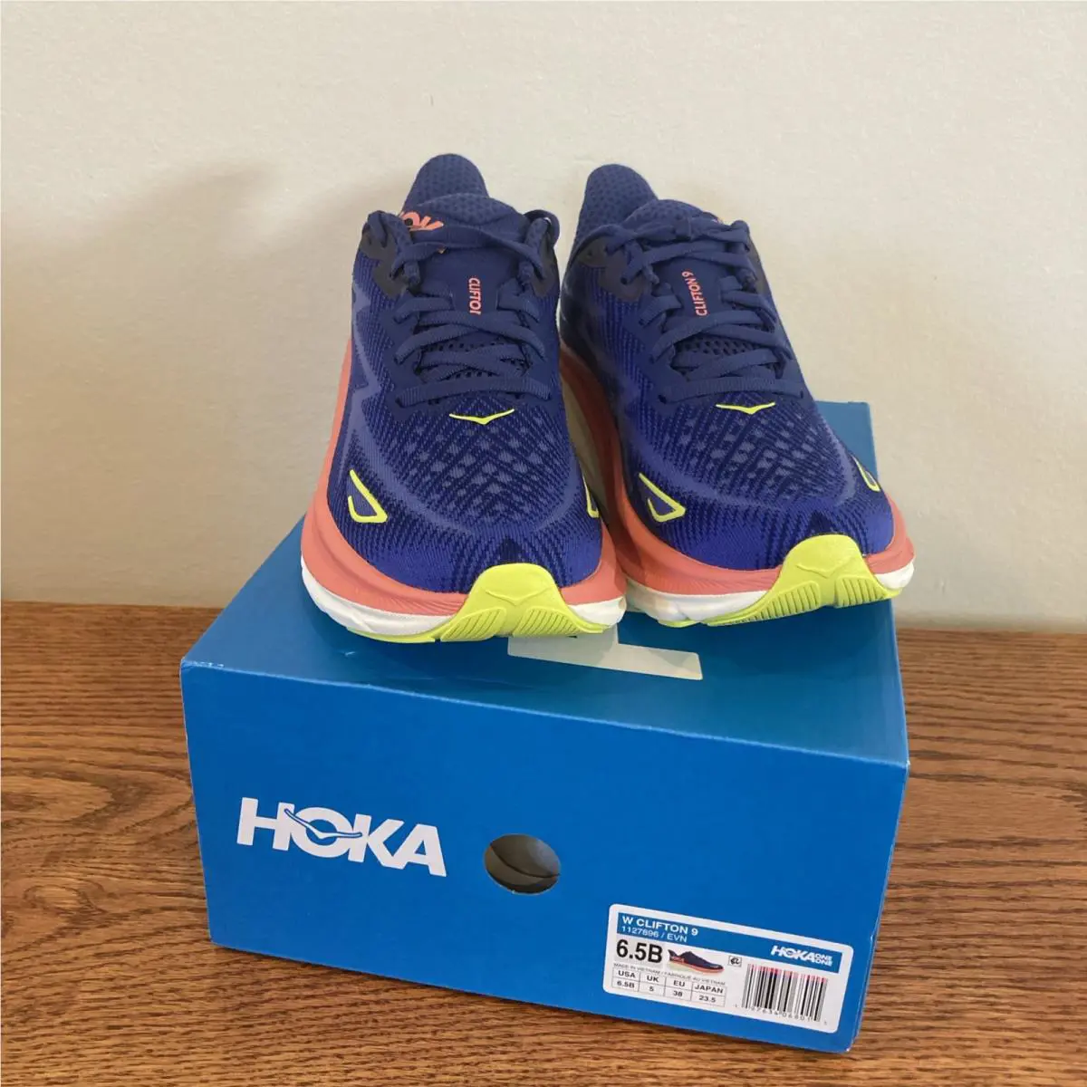 Hoka shoes - Clifton 9 - Clifton - 1127896 - Evening Sky Coral (UPC: 197634068015) 0