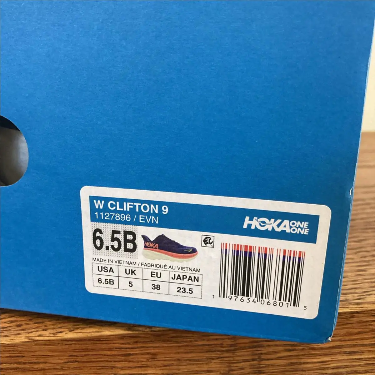 Hoka shoes - Clifton 9 - Clifton - 1127896 - Evening Sky Coral (UPC: 197634068015) 2