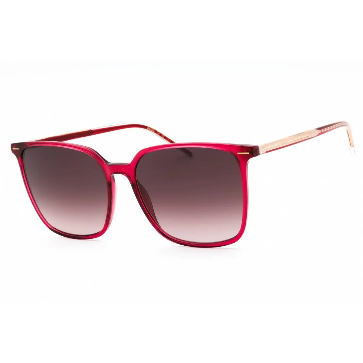Hugo Boss 1523/S Lhf HA Sunglasses Burgundy Frame Brown Lenses 57mm