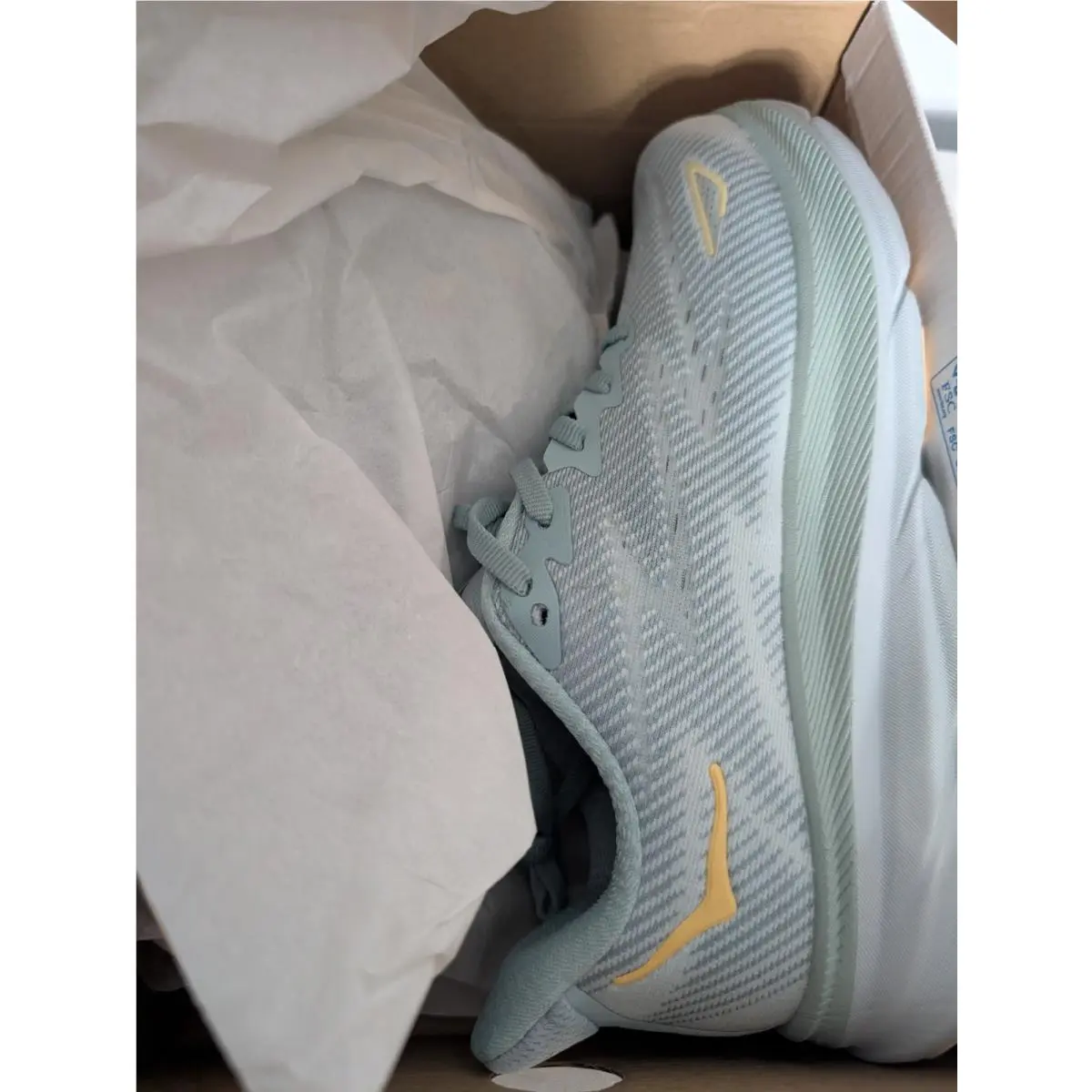 Hoka shoes - HOKA ONE ONE Clifton 9 - 1127895 - Light Blue, Gray, Yellow 10