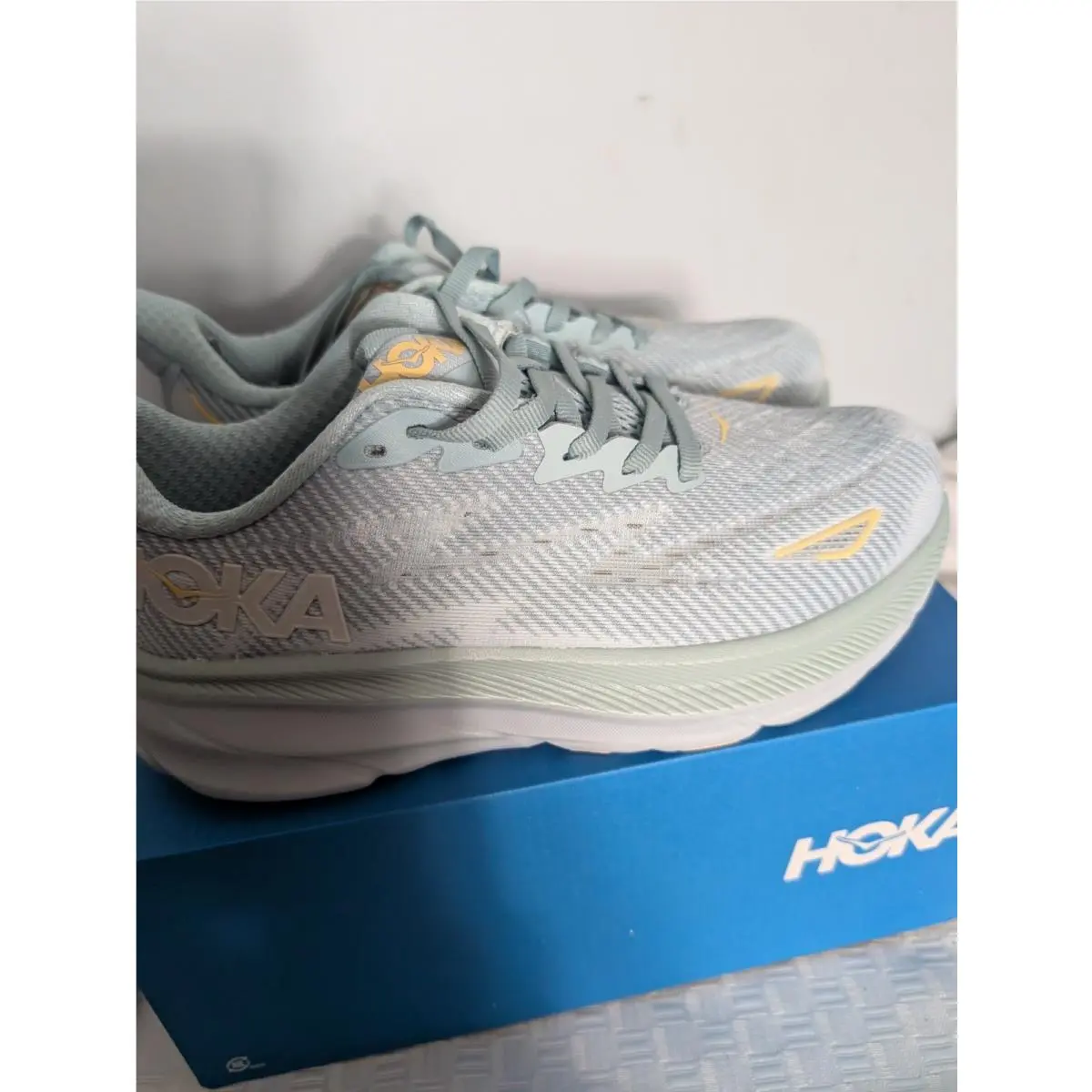 Hoka shoes - HOKA ONE ONE Clifton 9 - 1127895 - Light Blue, Gray, Yellow 0