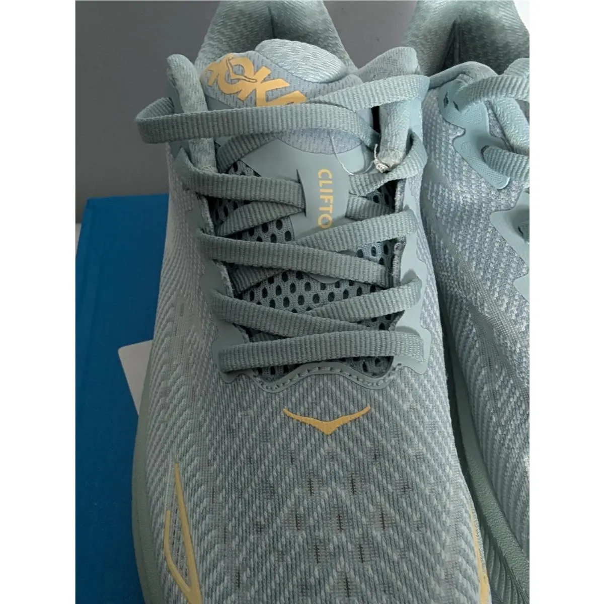 Hoka shoes - HOKA ONE ONE Clifton 9 - 1127895 - Light Blue, Gray, Yellow 3