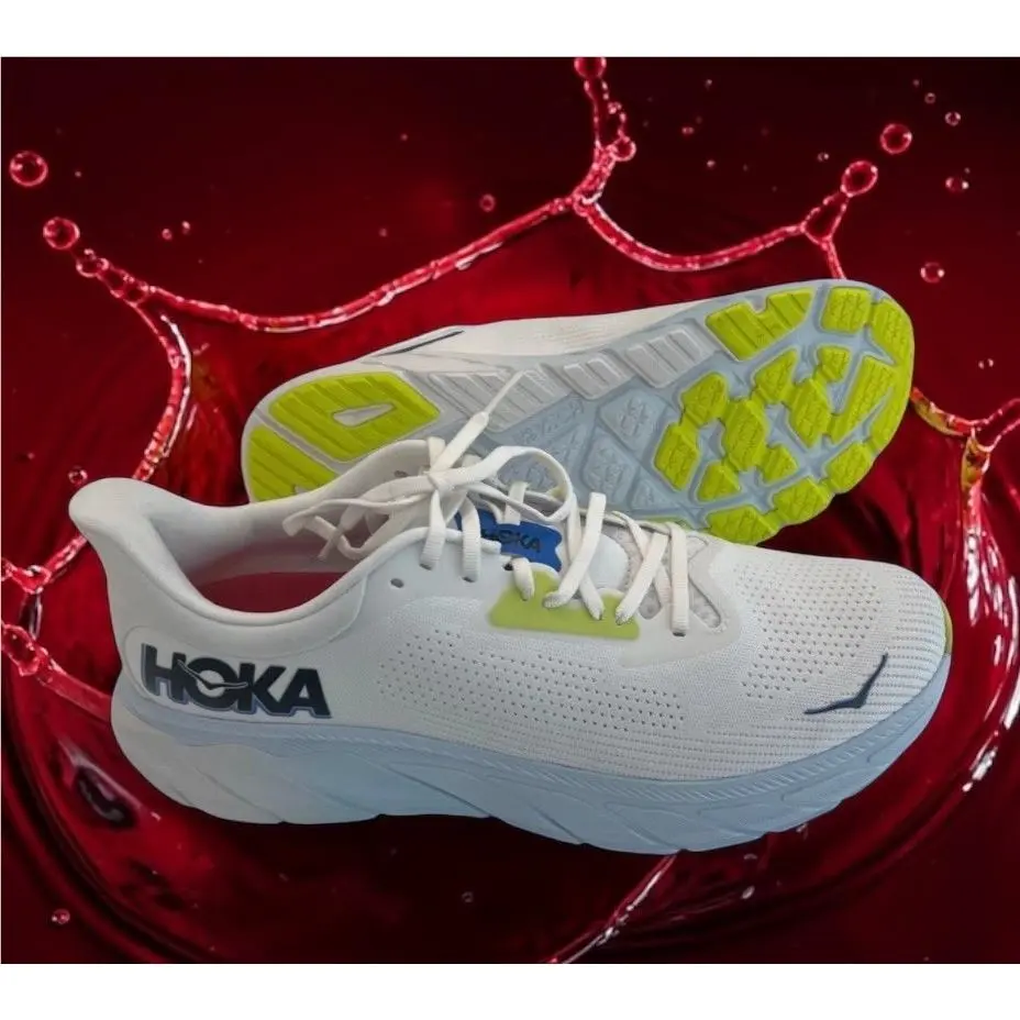 Hoka Arahi 7 Blanc De Blanc Virtual Blue Bvr Mens Size 12 D