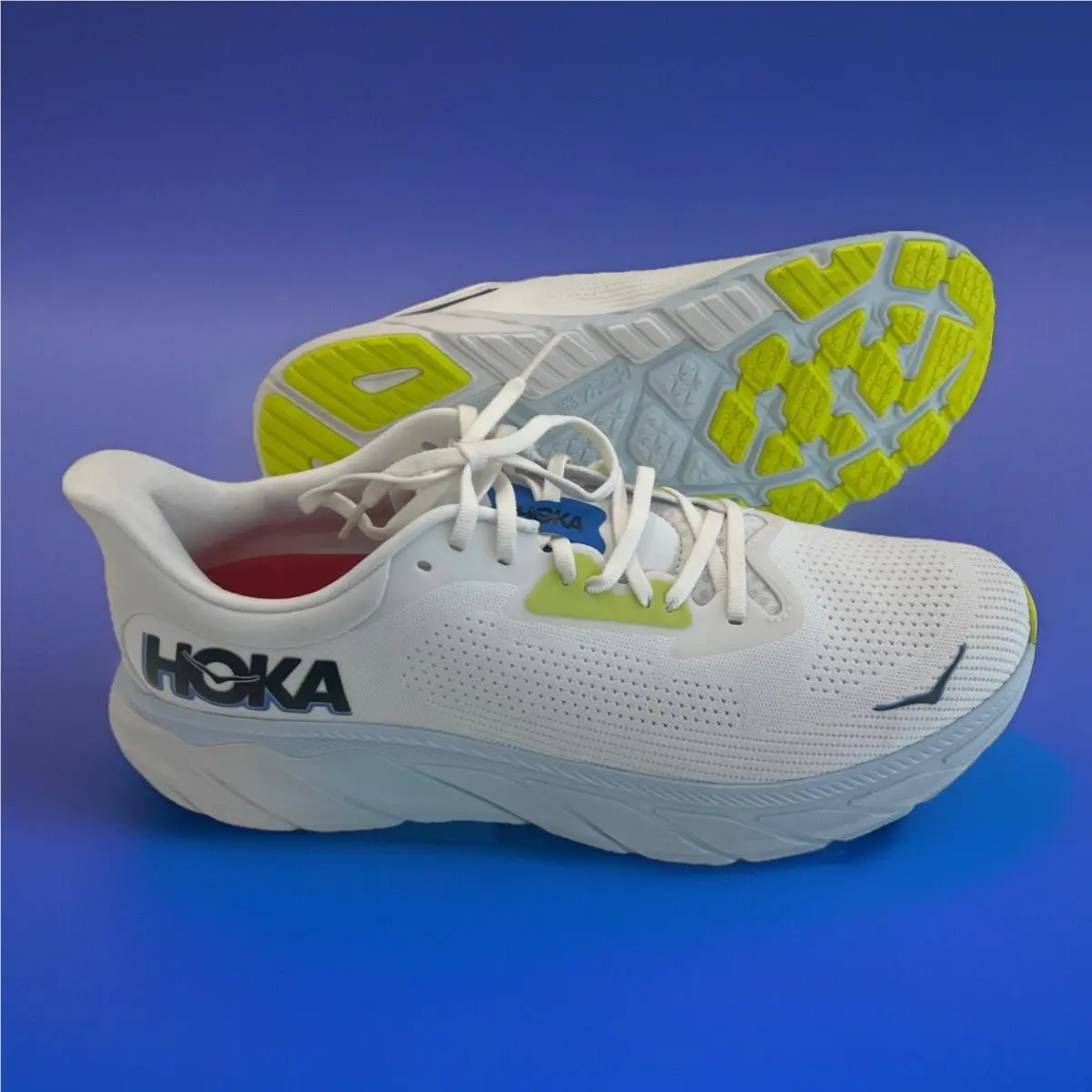 Hoka shoes - HOKA Arahi 7 - Arahi - 1147850-BVR - Blanc De Blanc/Virtual Blue 0