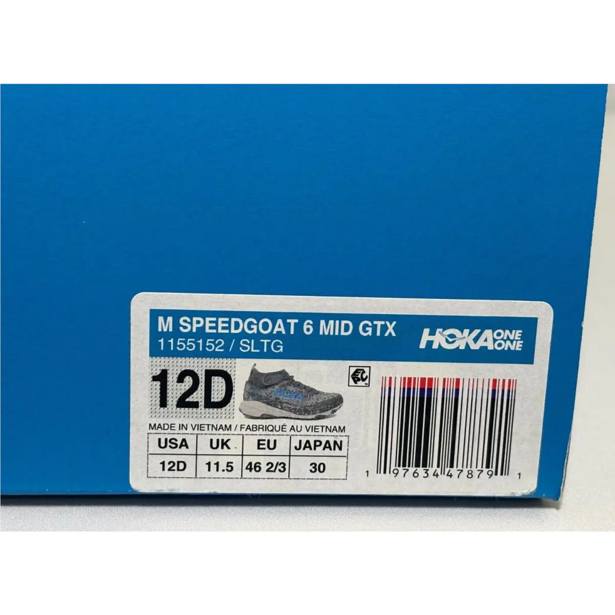Hoka shoes - HOKA One One Speedgoat 6 Mid GTX - 1155152-SLTG - Satellite Grey Stardust (UPC: 197634478791) 4