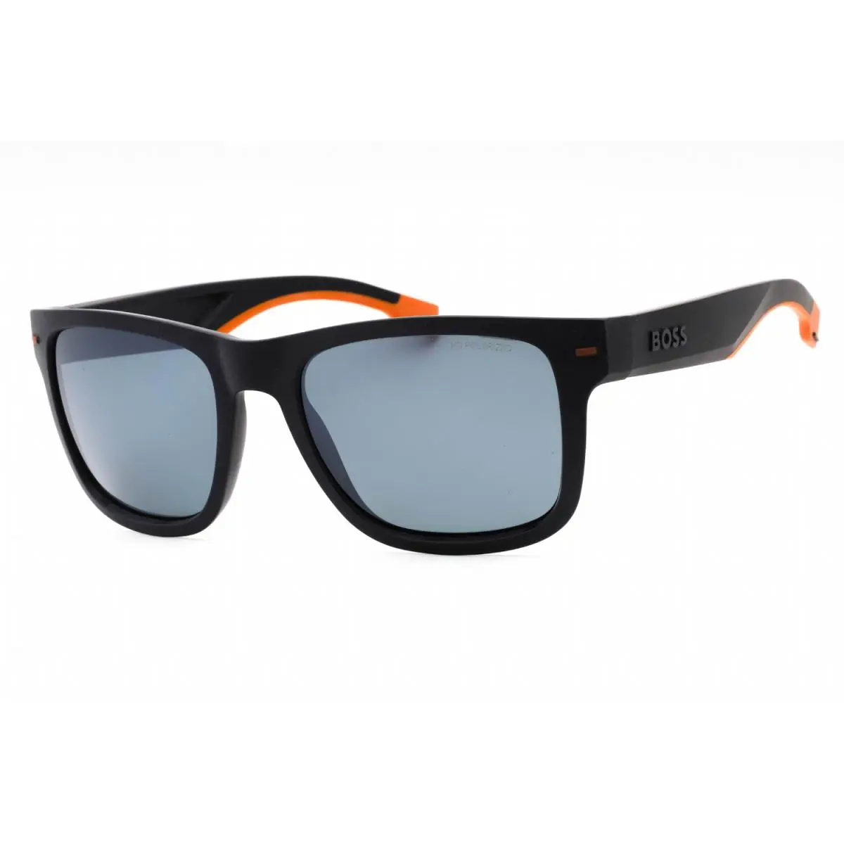 Hugo Boss 1496/S Lox 25 Sunglasses Matte Black Frame Gray Lenses 55mm