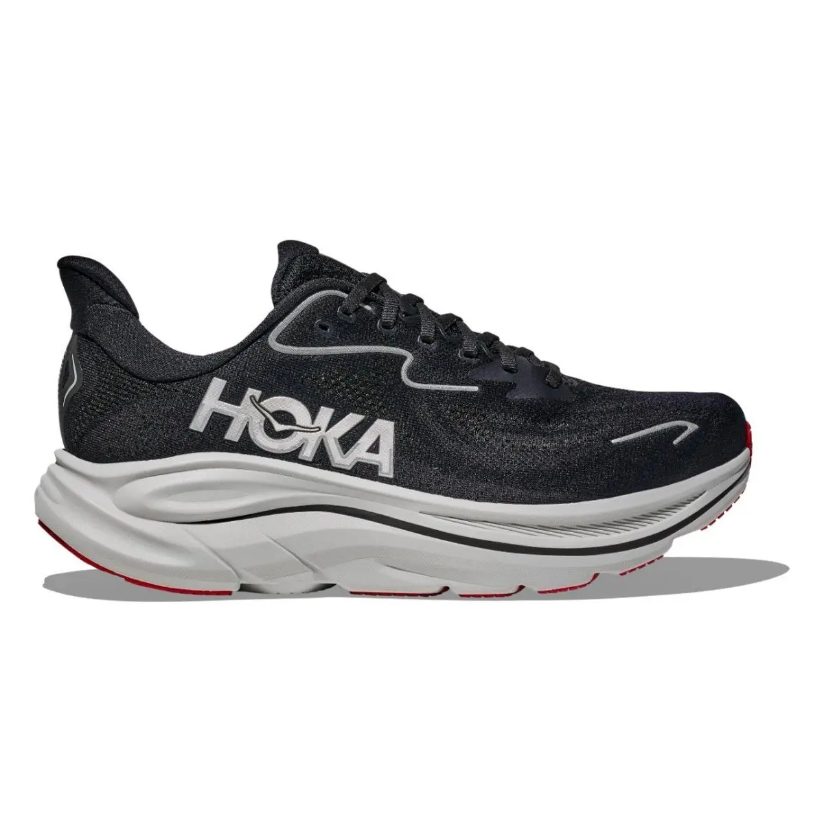 Hoka Men`s Clifton 10 1162030/BKSV Black/silver Size 11.5D