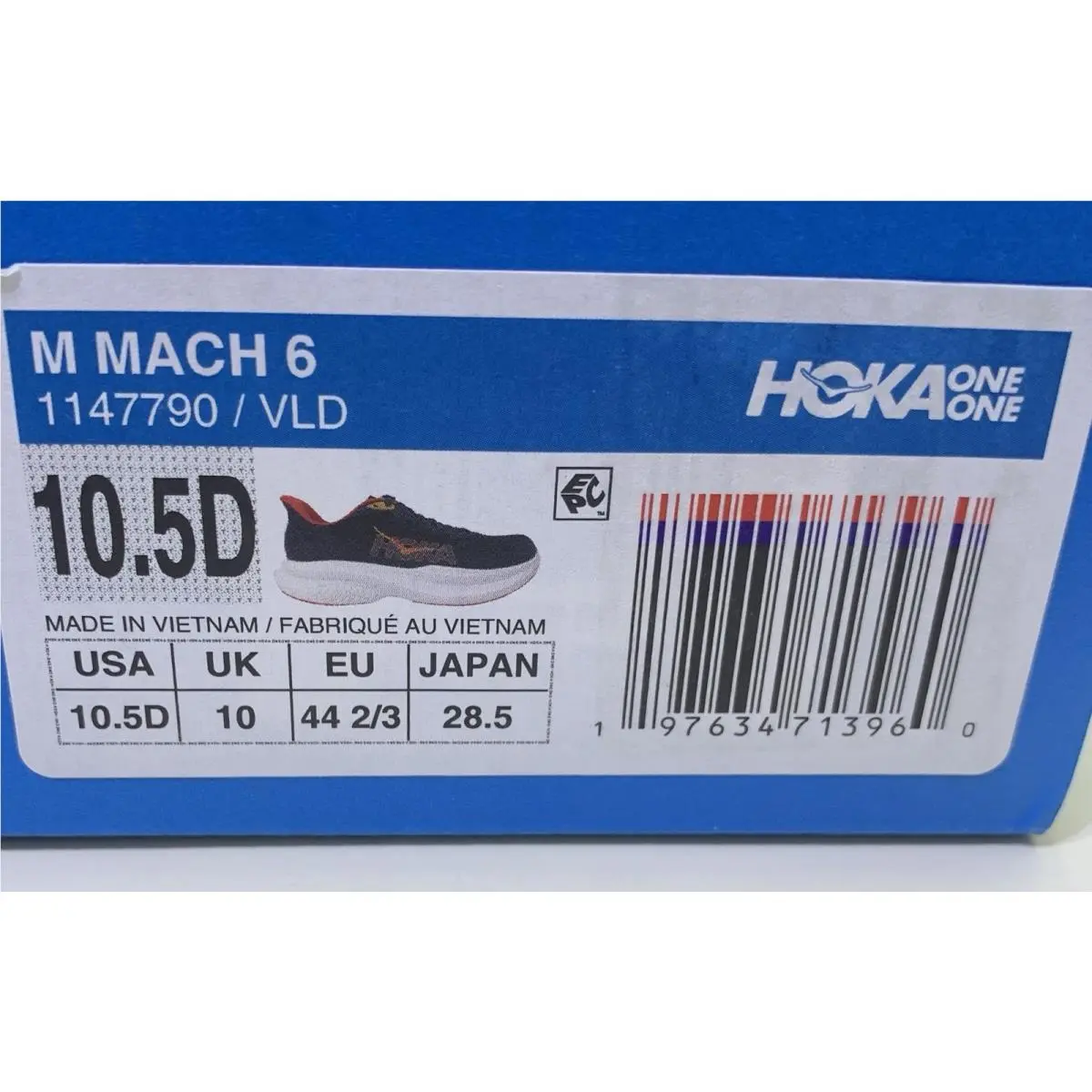 Hoka shoes - Hoka One One HOKA Mach 6 - 1147790-BWHT - Black (UPC: 0197634713960) 7