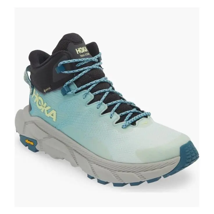 Hoka One One Trail Code Gtx Gore-tex Blue Glass Hiking Shoes Women`s Size 9 B