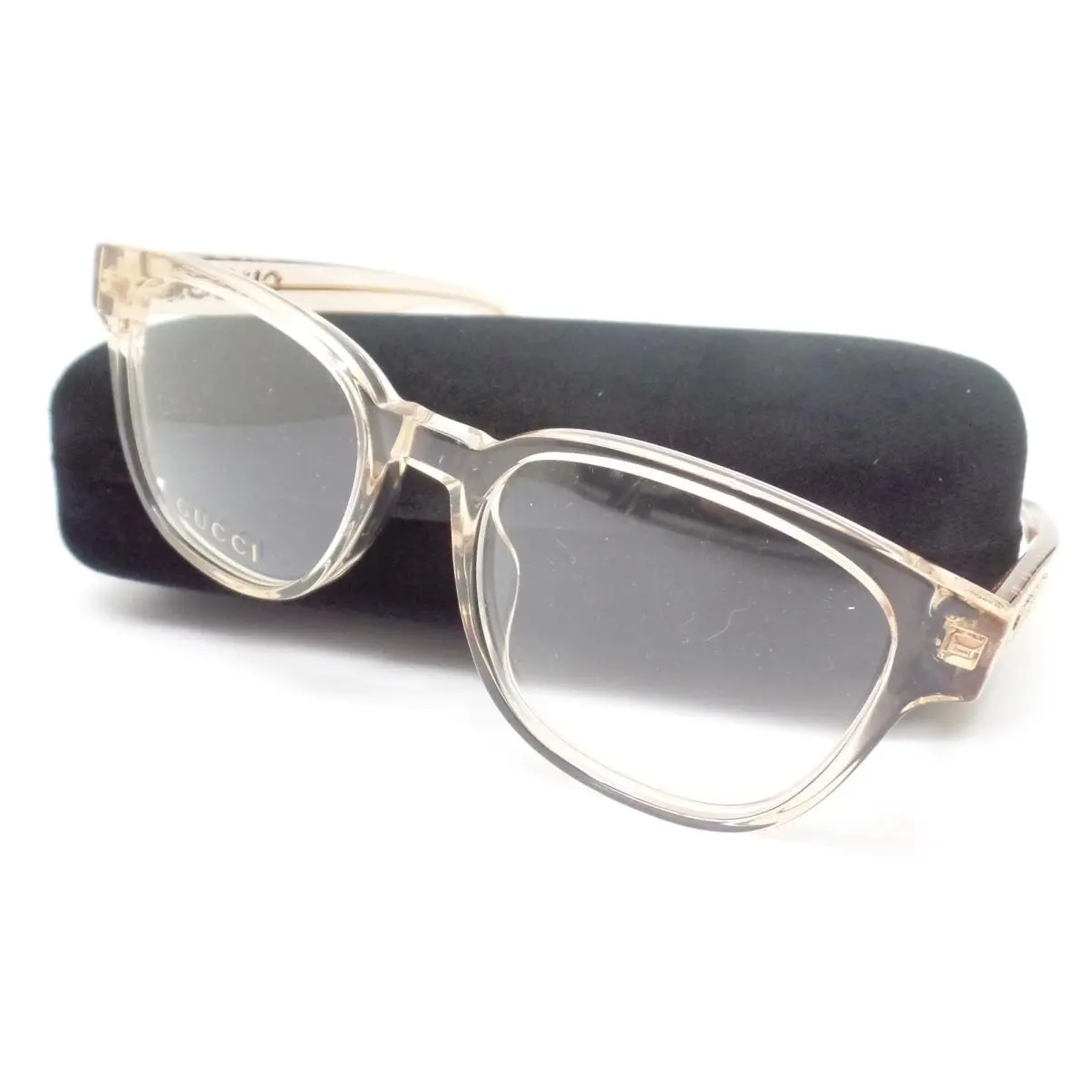 GG1746OA 002 Pink Transparent 52mm RX Eyeglasses Frames by Gucci