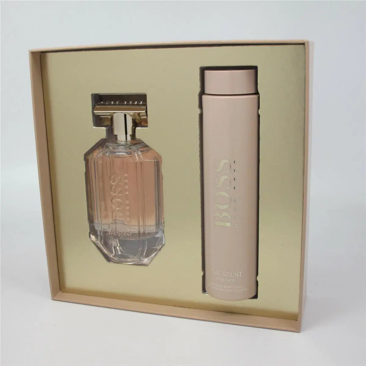The Scent For Her by Hugo Boss 2 Pcs: 3.3 oz Edp Spray 6.8 oz Body Lotion