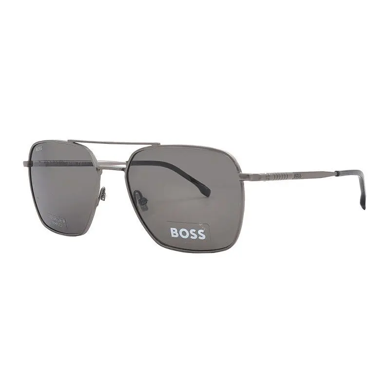 Boss 1414/S 0R80 M9 Matte Dark Ruthenium/grey Polarized by Hugo Boss