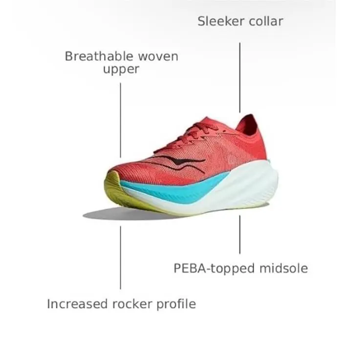 Hoka shoes - Hoka One One HOKA Mach X 2 - 1155119-GFRT - Electric Coral 1