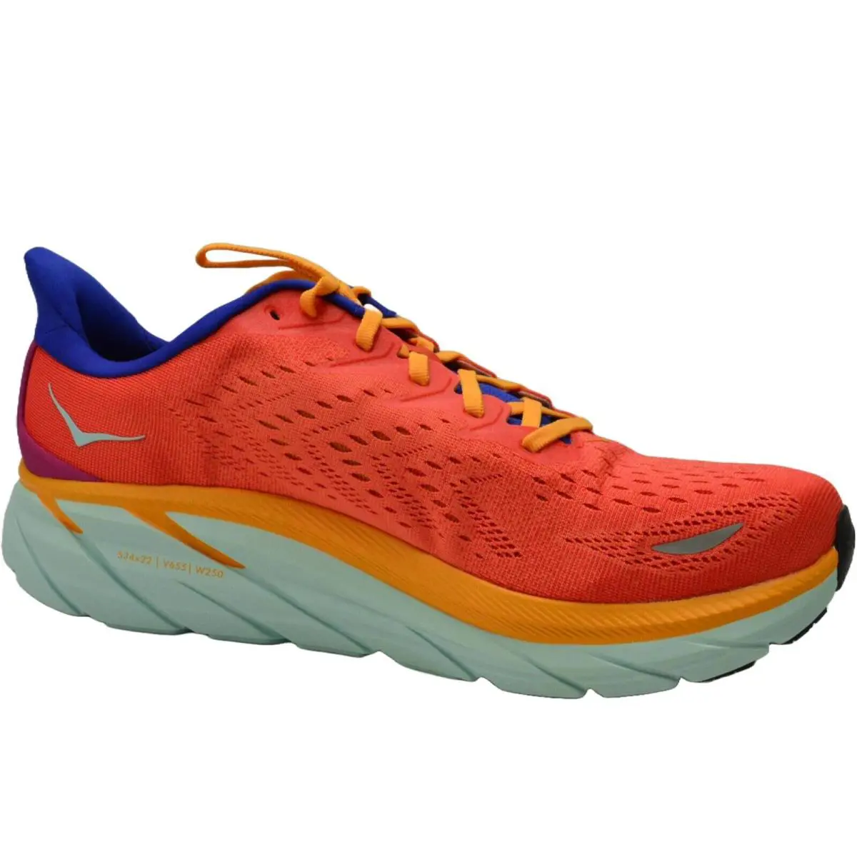 Hoka One One Clifton 8 Men`s Fiesta Orange Purple US 12.5 D