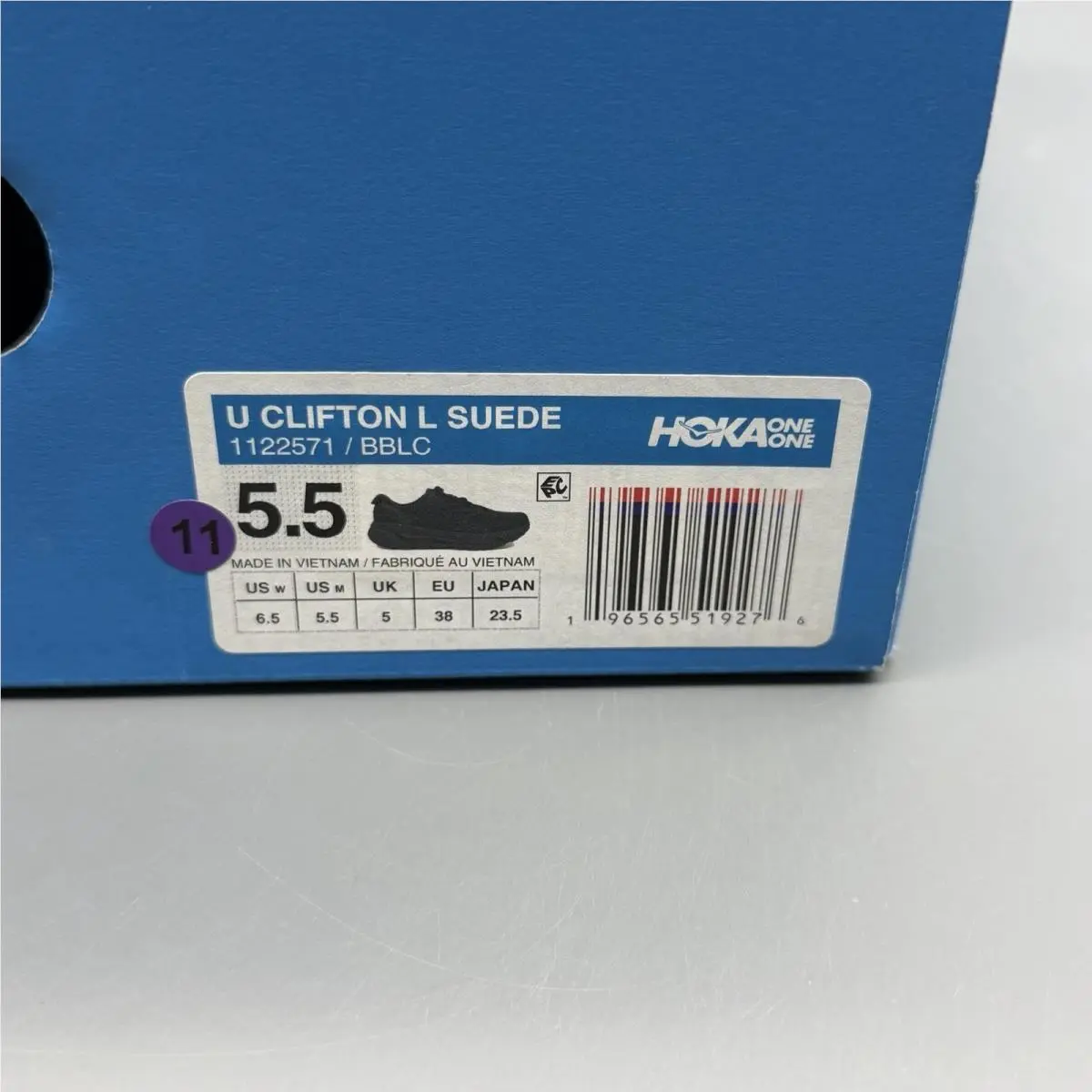 Hoka shoes - Hoka One One Clifton L - 1122571 - Black (UPC: 0196565519276) 11