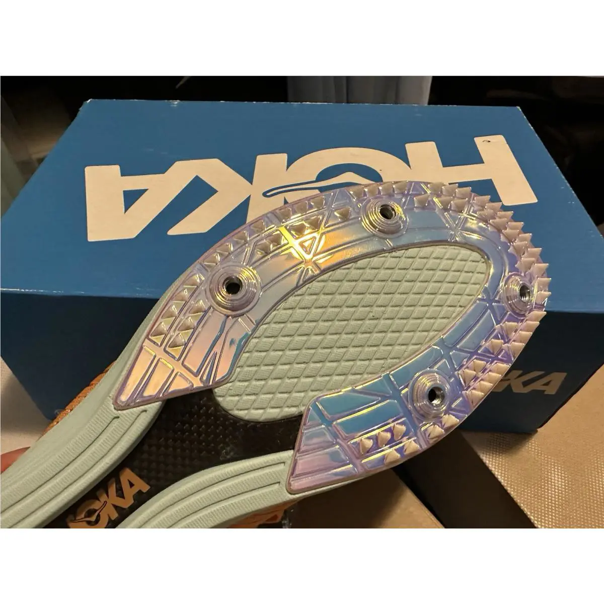 Hoka shoes - U Cielo X LD - Cielo - Orange (UPC: 0195719204006) 0