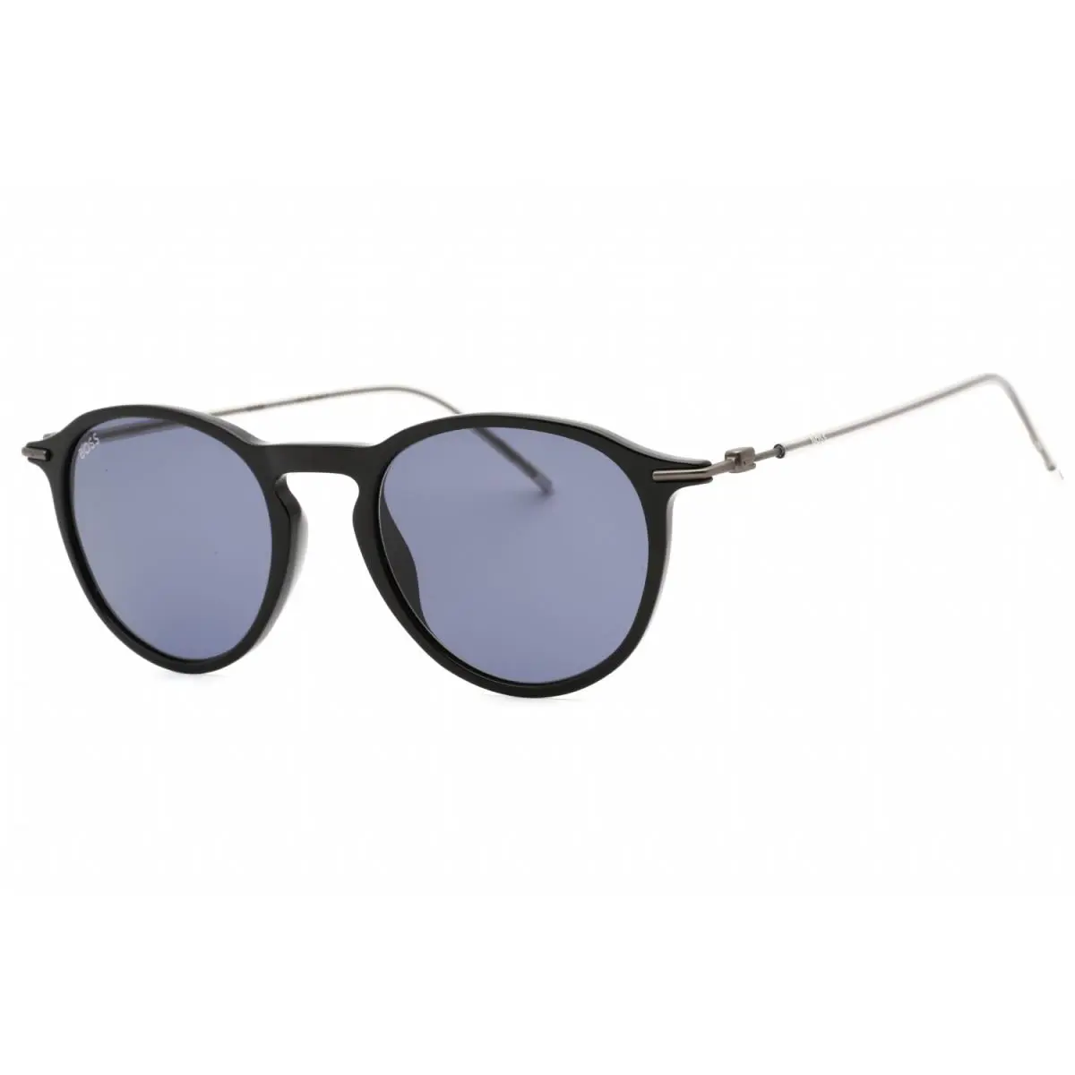 Hugo Boss 1309/S 807 KU Sunglasses Black Frame Dark Gray Blue Lenses 50mm